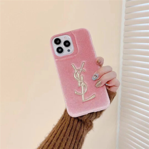 サンローラン iphone14/14pro/14promaxケース もこもこ かわいい iphone13pro/13/12 ケース 女子 人気 YSL iphone11promax カバー 高級感