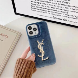 サンローラン iphone14/14pro/14promaxケース もこもこ かわいい iphone13pro/13/12 ケース 女子 人気 YSL iphone11promax カバー 高級感