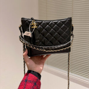 希少★ガブリエル CHANEL ショルダーバッグ ホーボー バッグ バイカラー シャネル チェーン バッグ パロディ風