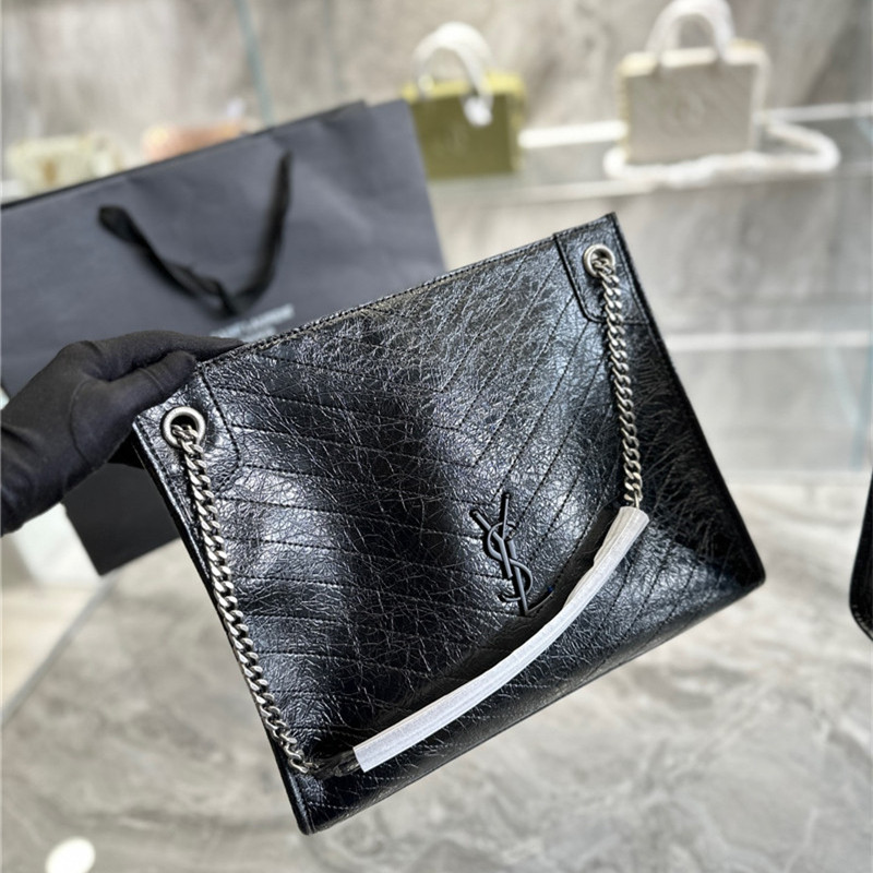 SAINT LAURENT ブラック トートバッグ A4（希少美品✨ サンローラン 
