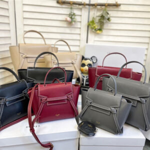 セリーヌ ベルト バッグ celine トップ ハンドル バッグ 2way ショルダーバッグ おしゃれ 牛革 通学 通勤 バッグ レディース 人気