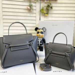 セリーヌ ベルト バッグ celine トップ ハンドル バッグ 2way ショルダーバッグ おしゃれ 牛革 通学 通勤 バッグ レディース 人気