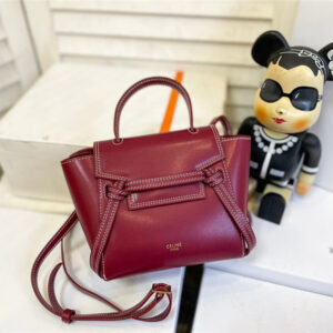 セリーヌ ベルト バッグ celine トップ ハンドル バッグ 2way ショルダーバッグ おしゃれ 牛革 通学 通勤 バッグ レディース 人気
