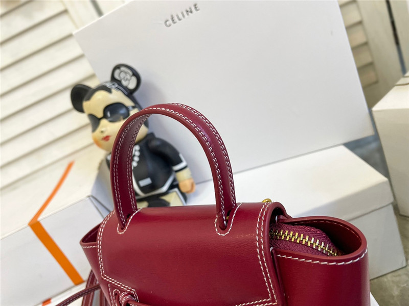 セリーヌ ベルト バッグ celine トップ ハンドル バッグ 2way ショルダーバッグ おしゃれ 牛革 通学 通勤 バッグ レディース 人気