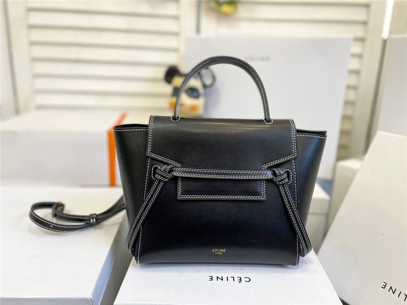 セリーヌ ベルト バッグ celine トップ ハンドル バッグ 2way ショルダーバッグ おしゃれ 牛革 通学 通勤 バッグ レディース 人気