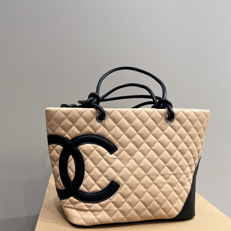 CHANEL - シャネル カンボンライン ココマーク キルティング トート 