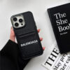 iphone17/17air ケース ブランド iphone16/16pro/15/15pro ケース バレンシアガ iPhone14/14pro ケース カード収納 balenciaga iphone13promax/13 ケース ブランド メンズ iphone 黒 に 合う ケース iphone12/11 携帯カバー