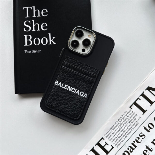 バレンシアガ iPhoneケース 14/14pro カード収納 balenciaga iphone13promax/13 ケース ブランド メンズ iphone 黒 に 合う ケース iphone12/11 携帯カバー