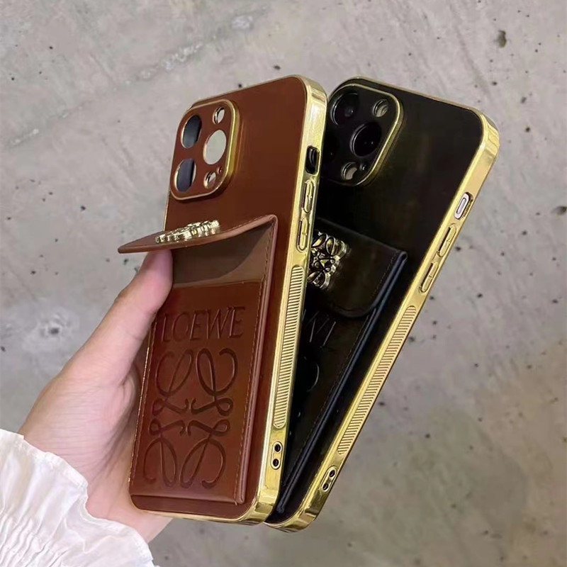 ロエベ iphone17/17pro/16/16promaxケース 15/15pro カード収納 loewe 