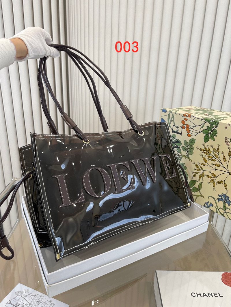 夏 バッグ ロエベ ビニール トートバッグ 透明バッグ おしゃれ ポーチ付き LOEWE カバン 肩掛け a4 バッグ レディース メンズ