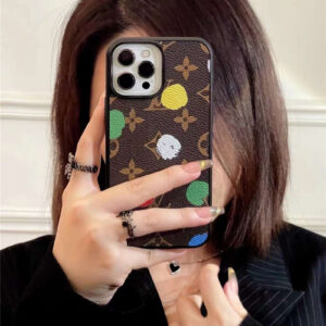 ルイ ヴィトン 草間彌生 iphone15pro/15ケース おしゃれ スマホケース カラフル iphone14pro/13/13promax ケース 大人 可愛い iphone12/11 ケース 芸能人 おすすめ - 001