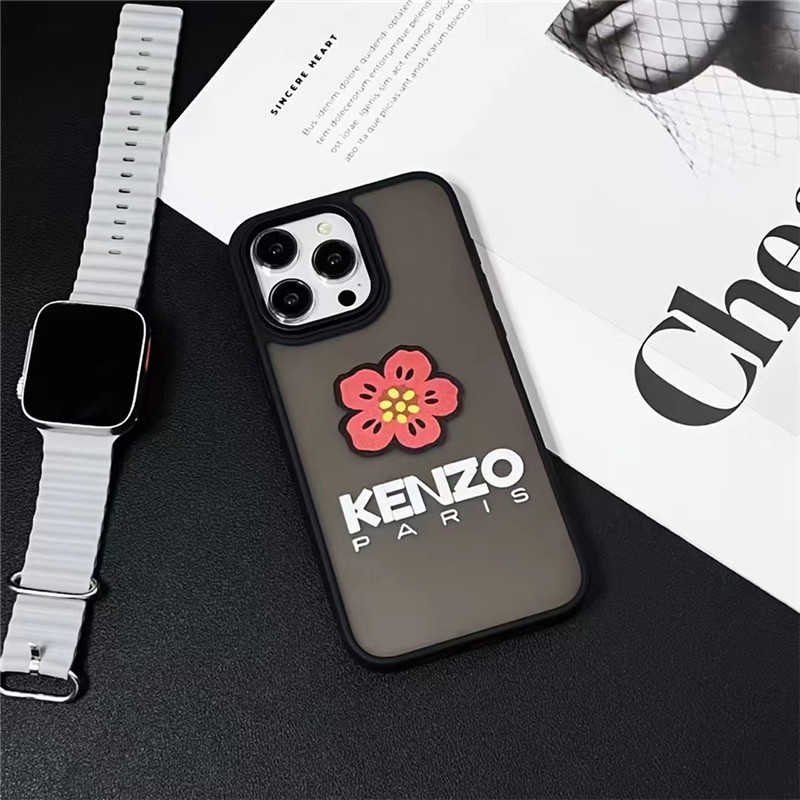 kenzo iphone15/15pro ケース おしゃれ iphone 黒 に 合う ケース マット ケンゾー iphone14/14promax ケース メンズ iphone13/12 ケース お 揃い さりげ ない