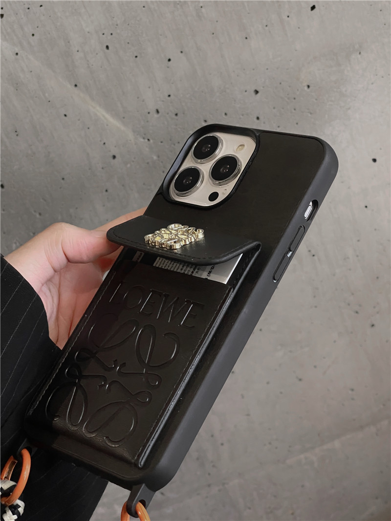 ロエベ スマホケース ショルダー iphone15/15pro ケース カード収納 loewe風 iphone14pro/14promax ケース 斜めがけ ブランド iphone13 ケース おしゃれ 韓国