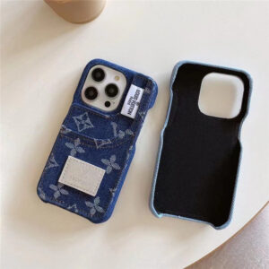 ルイヴィトン iphone15 ケース カード 収納 デニム スマホ ケース iphone15プロ ヴィトン風 iphone14/14pro ケース おしゃれ ブランド iphone13promax/12pro ケース お 揃い カップル