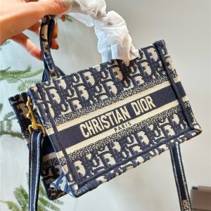 dior ブック トート ミニ ディオール ショルダー バッグ レディース 2way トート バッグ オブリーク 斜め 掛け バッグ おしゃれ デート カバン
