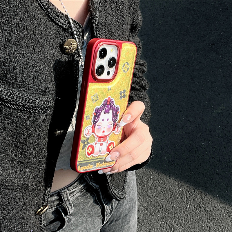 ポップ マート ルイヴィトン iphone15/15pro ケース かわいい YSL iphone14promax ケース 人気 ブランド 女子 iphone キャラクター ケース シャネル風 アイフォン13 ケース 流行り