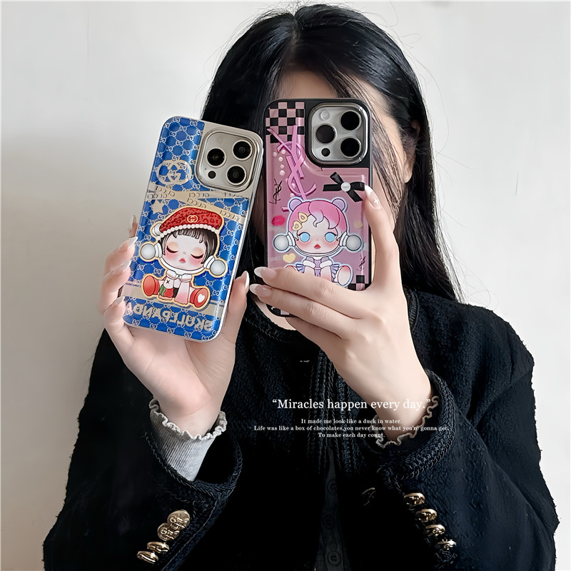 ポップ マート ルイヴィトン iphone15/15pro ケース かわいい YSL iphone14promax ケース 人気 ブランド 女子 iphone キャラクター ケース シャネル風 アイフォン13 ケース 流行り