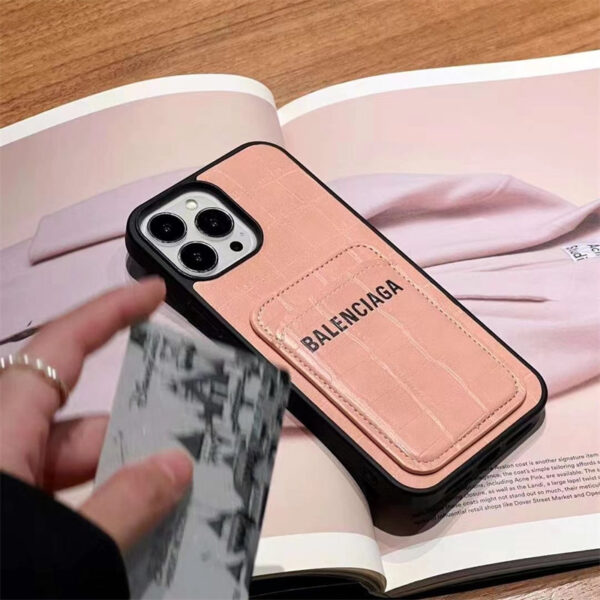 balenciaga iphone15 ケース クロコダイル柄 バレンシアガ 携帯ケース iphone15pro/14pro カード 収納 おしゃれ アイフォン13/12 カバー お揃い