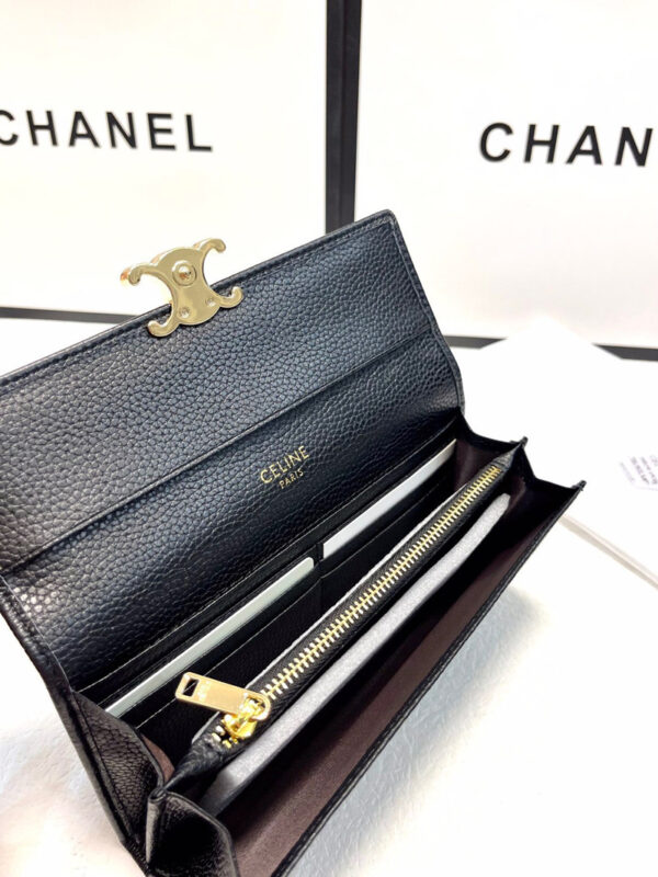 セリーヌ 長 財布 celine 財布 レディース 人気 ブランド おすすめ 財布 二 つ折り ウォレット 革 財布 使いやすい - 画像 (4)