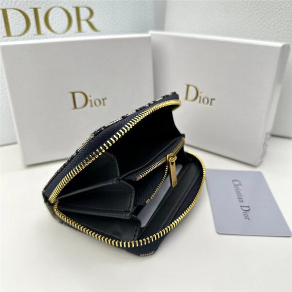 dior 財布 レディース 人気 ディオール ミニ 財布 ハイブランド ラウンドファスナー 財布 可愛い ブランド コンパクト ウォレット