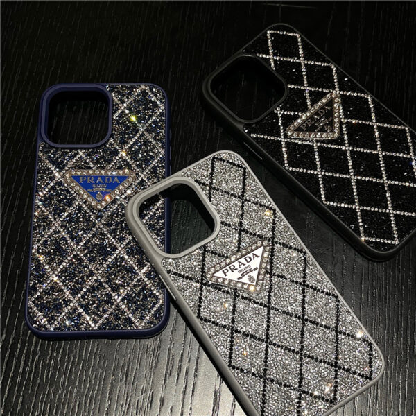 iphone16 ケース プラダ iphone16pro/15/15pro ケース キラキラ prada iphone14/13 ケース 大人 かわいい アイホン ケース 流行り - 画像 (5)