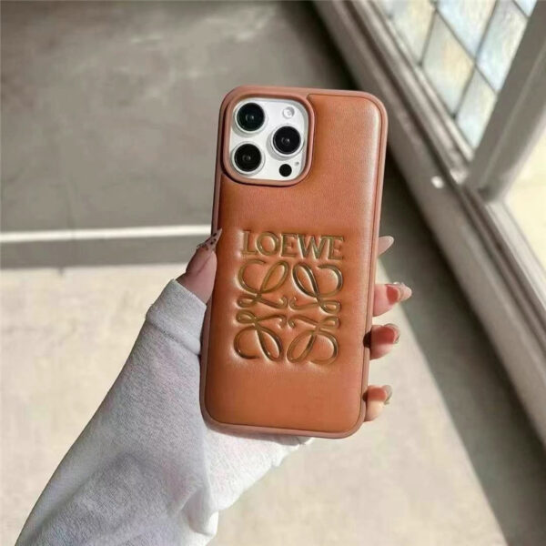 ロエベ iphone16promax ケース 韓国 可愛い iphone16/16pro ケース 人気 ブランド loewe風 iphone15pro/14/13 ケース 流行りお 揃い スマホケース - 画像 (2)