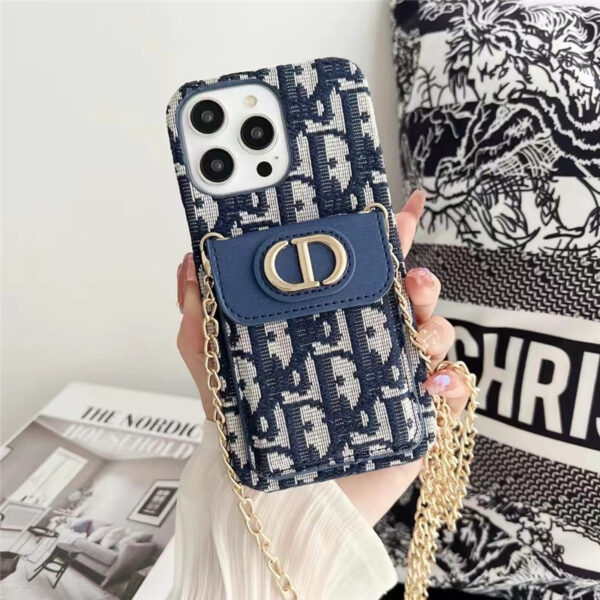 dior スマホ ショルダー ディオール iphone16/16pro ケース 斜めがけ fendi iphone カード 収納 ケース iphone15pro/14/13 スマホケース ブランド おしゃれ - 画像 (2)