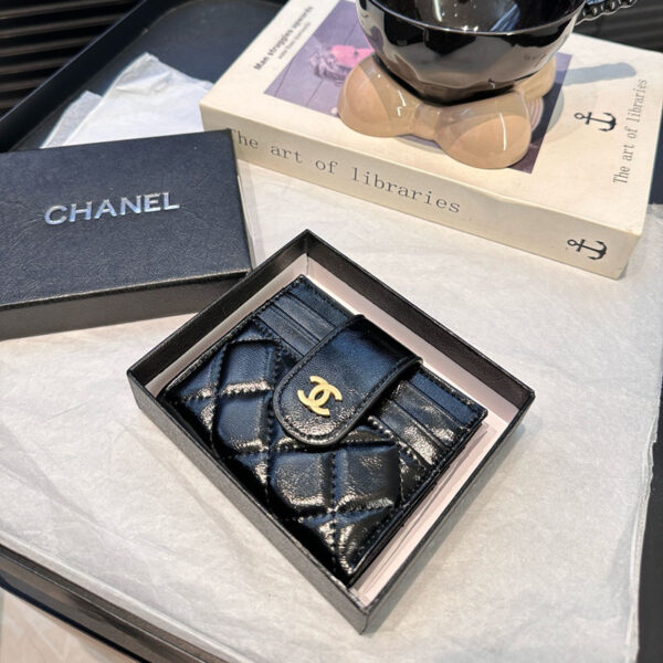 シャネル カード ケース 名刺 入れ レディース ブランド chanel ミニ 財布 カード ケース 薄い ミニ ウォレット ハイ ブランド ちょっとした プレゼント - 画像 (5)