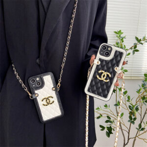 chanel 携帯 ケース ショルダー iphone16/16pro ケース ハイブランド 女子 シャネル iphone15/14 ケース 斜めがけ アイフォン13pro/12 ケース 大人 可愛い ブランド