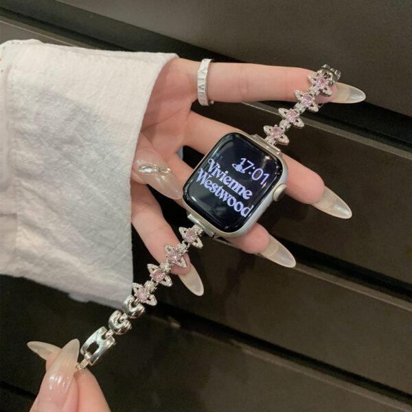 ヴィヴィアン アップル ウォッチ バンド キラキラ apple watch チェーン ベルト ブランド アップルウォッチ ビビアン ブレスレット 女性 - 画像 (3)