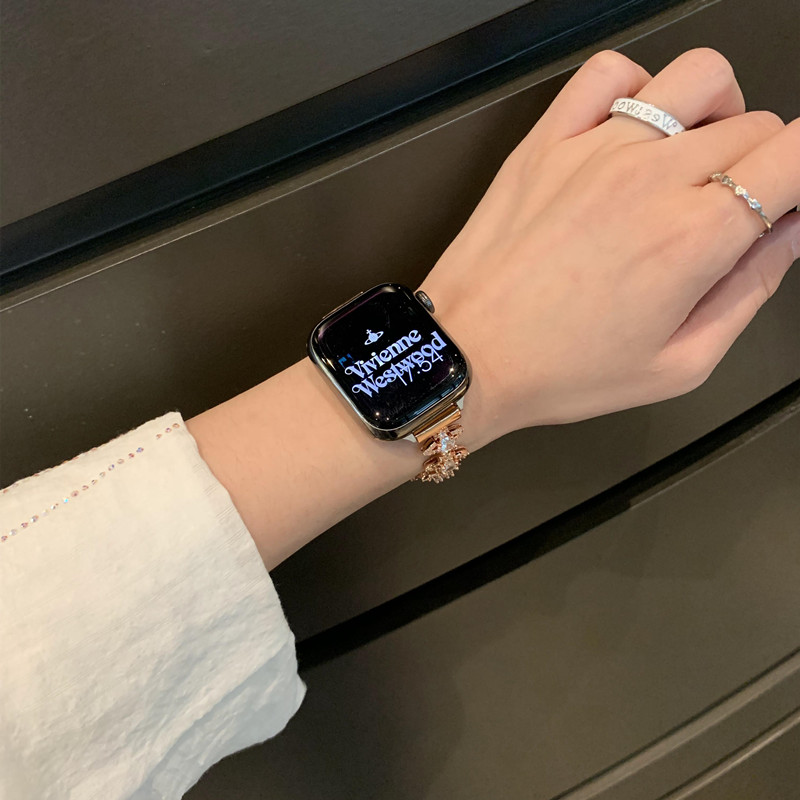 ヴィヴィアン アップル ウォッチ バンド キラキラ apple watch チェーン ベルト ブランド アップルウォッチ ビビアン ブレスレット 女性