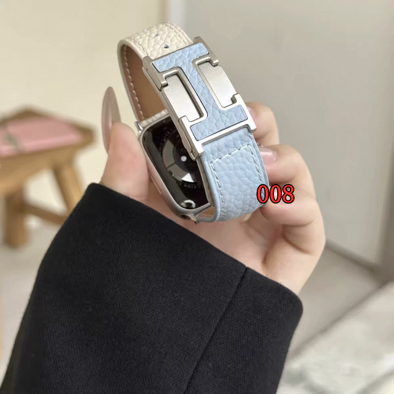 エルメス アップル ウォッチ バンド レザー apple watch バンド 高級 ブランド hermes風 アップル ウォッチ バンド かわいい 42mm/44mm/46mm スマート ウォッチ バンド