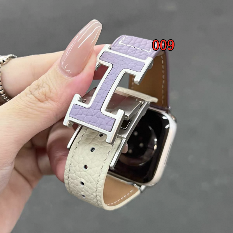 希少】Apple Watch HERMES レザーバンド 美品 エルメス アップル 
