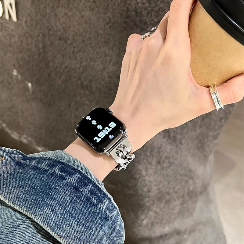 アップル ウォッチ バンド クロム ハーツ apple watch チェーン ベルト Series10 アップル ウォッチ ブレスレット apple watch バンド おしゃれ ブランド