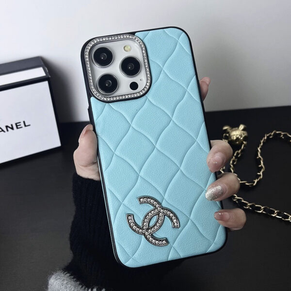 人気 iphone ケース 女子 シャネル iphone16/16pro ケース ストーンデコ chanel iphone15promax ケース 可愛い ブランド アイフォン14/13 ケース 必ず届く - 画像 (4)