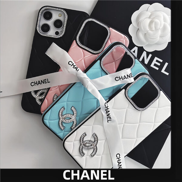 人気 iphone ケース 女子 シャネル iphone16/16pro ケース ストーンデコ chanel iphone15promax ケース 可愛い ブランド アイフォン14/13 ケース 必ず届く - 画像 (6)