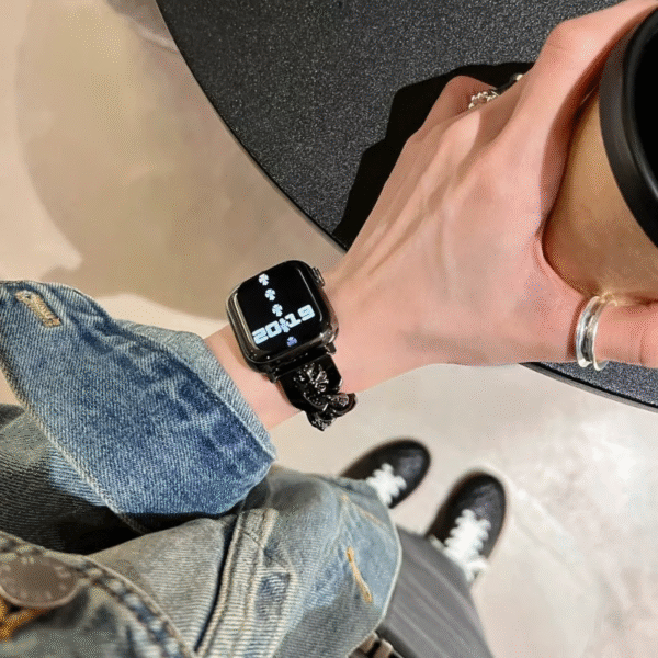 アップル ウォッチ バンド クロム ハーツ apple watch チェーン ベルト Series10 アップル ウォッチ ブレスレット apple watch バンド おしゃれ ブランド - 画像 (6)
