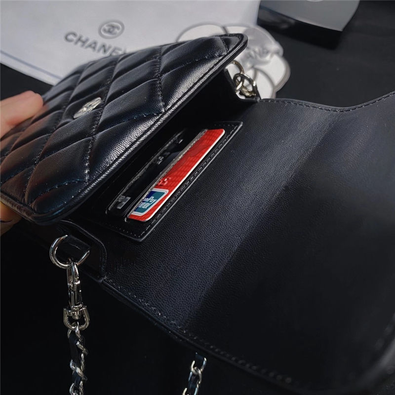 シャネル 斜 めがけ ミニ スマホショルダー ブランド スマホ 2台持ち スマホポシェット chanel ミニショルダーバッグ ミニ マトラッセ