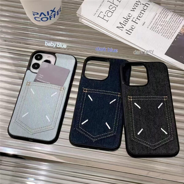 マルジェラ iphone17/17pro ケース カード収納 背面 iphone16pro/16promax ケース デニム maison margiela iphone15/14 ケース 流行り スマホケース 韓国