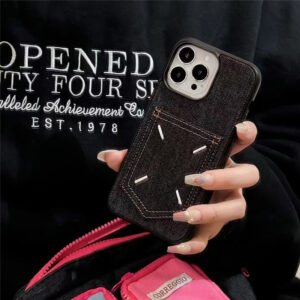 マルジェラ iphone17/17pro ケース カード収納 背面 iphone16pro/16promax ケース デニム maison margiela iphone15/14 ケース 流行り スマホケース 韓国