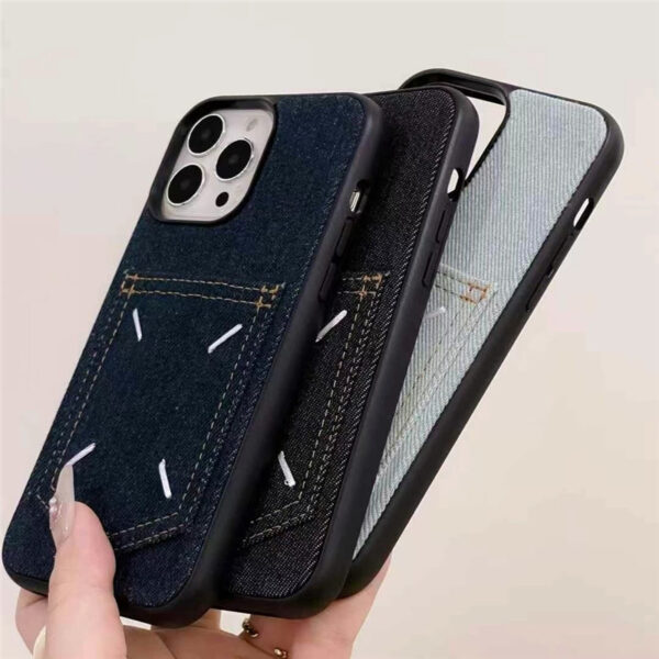 マルジェラ iphone17/17pro ケース カード収納 背面 iphone16pro/16promax ケース デニム maison margiela iphone15/14 ケース 流行り スマホケース 韓国 - 画像 (6)
