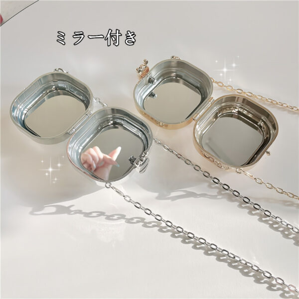シャネル airpods4 ケース ショルダー ミラー付き airpods pro1/2 ケース ハイブランド chanel 小物 入れ エアポッツ ケース かわいい イヤホン の カバー - 画像 (6)