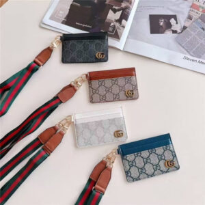 首 から かける カード ケース gucci カード ケース idカードホルダー 社員 証 ケース ハイ ブランド ネーム ホルダー おしゃれ