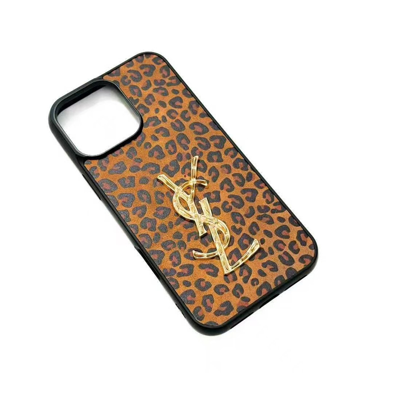 サンローラン iphone17 ケース ヒョウ柄 iphone17promax/16/16pro ケース ysl スマホケース iphone15 レオパード iphone ケース かっこいい