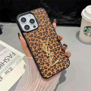 Alternative view of サンローラン iphone17 ケース ヒョウ柄 iphone17promax/16/16pro ケース ysl スマホケース iphone15 レオパード iphone ケース かっこいい
