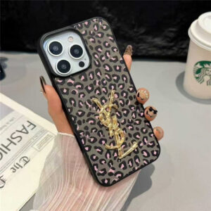 サンローラン iphone17 ケース ヒョウ柄 iphone17promax/16/16pro ケース ysl スマホケース iphone15 レオパード iphone ケース かっこいい