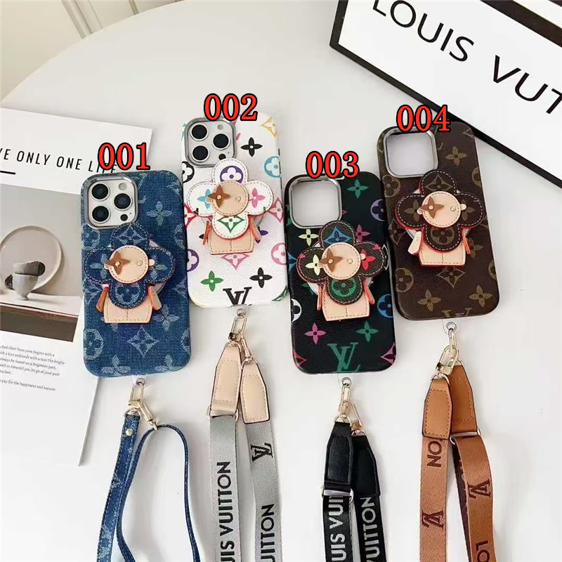 ルイヴィトン iphone17 ケース ショルダー iphone17pro/17promax ケース magsafe対応 ヴィヴィエンヌ iphone16/16proケース ハイブランド かわいい iphone15/14 ケース おそろい