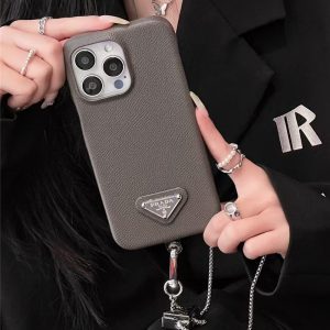 prada スマホケース iphone17 プラダ iphone17air/17promax ケース チェーン付き iphoen16/16pro ケース シンプル かわいい iphone15pro/14pro ケース おしゃれ ブランド iphone お 揃い ケース