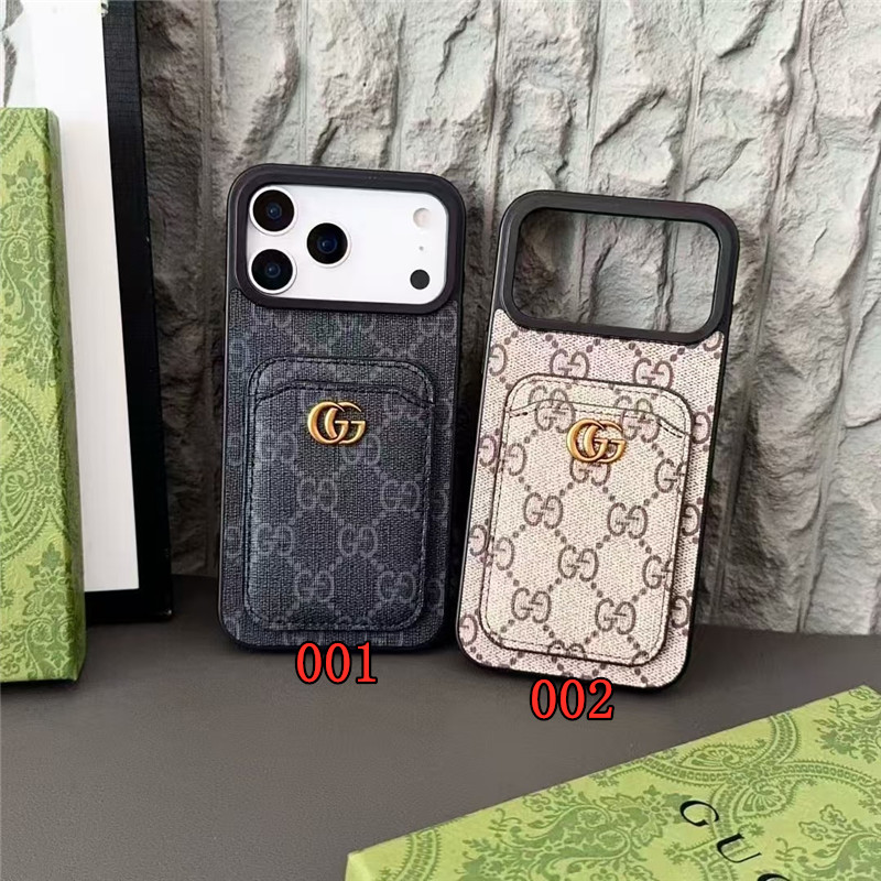 グッチ iphone17 ケース ハイブランド iphone17pro/air ケース カード収納 iphone16/16pro ケース おしゃれ メンズ iphone15/14 ケース お揃い iphone ケース ブランド 人気