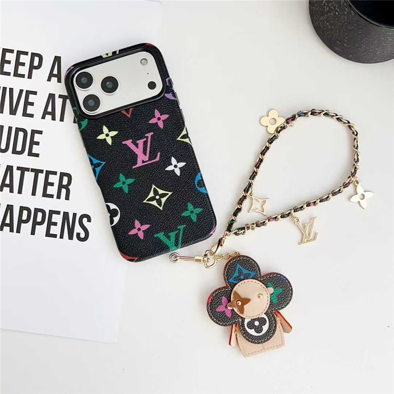iphone17pro/17promax ケース ルイヴィトン ヴィヴィエンヌ iphone16/16pro ケース チェーン付き かわいい アイホン ケース iphone15/14 ケース パロディ 安全